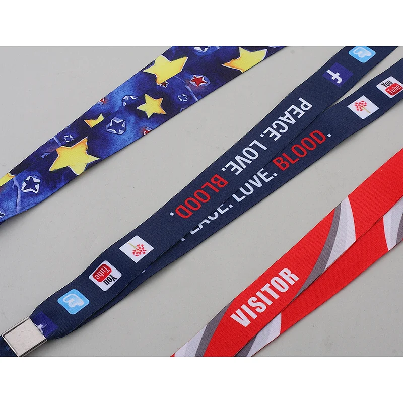 sublimation printed lanyard for promotion