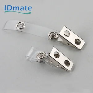 Crocodile badge clip with PVC strap-4