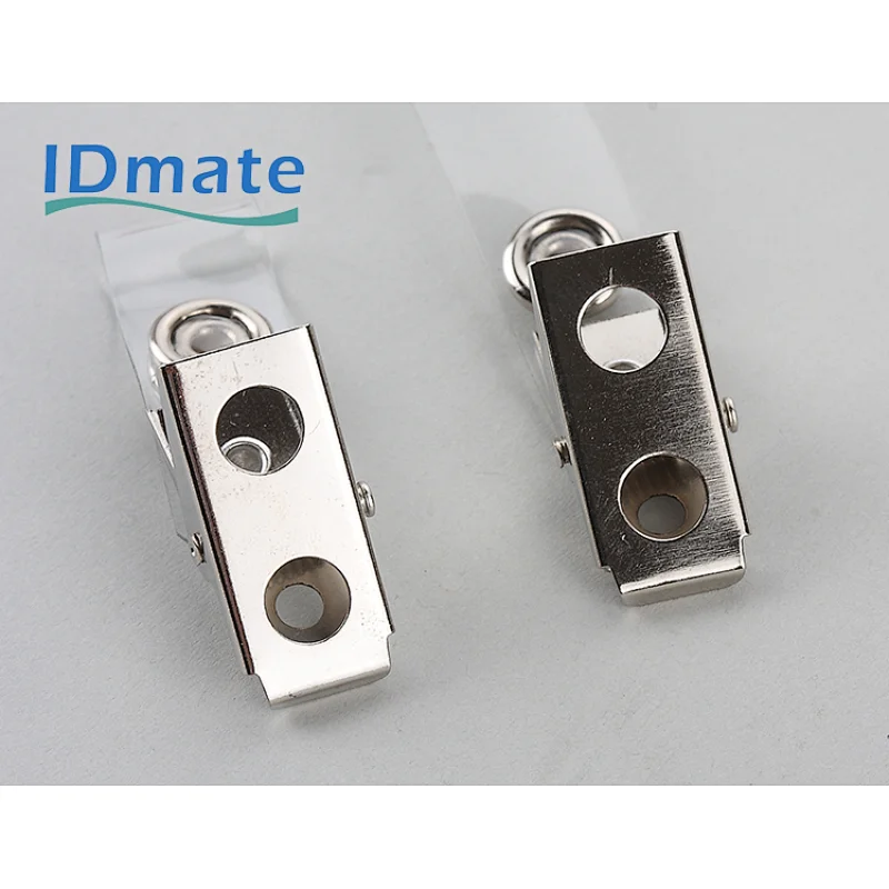 Crocodile badge clip with PVC strap-2