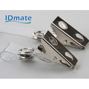 Crocodile badge clip with PVC strap-3