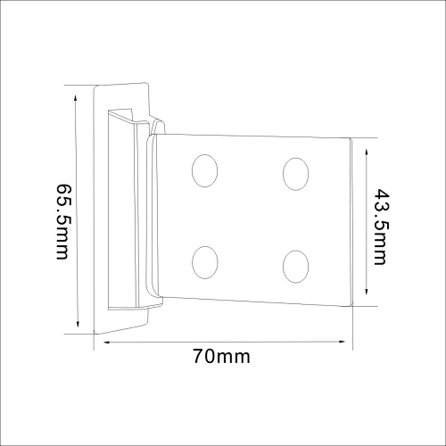 plastic corrugated clips with 4 holes