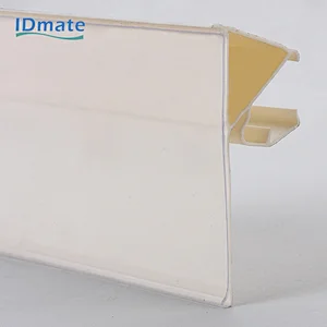 Plastic Shelf Rack Price Tag Holder Strip For Retail Grocery Stores
