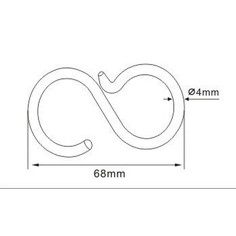 Serpent-link Chain White Hue Hook for Miniature Objects