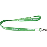 Synthetic Fabric Portable Neck Lanyard With Zinc Alloy Hook