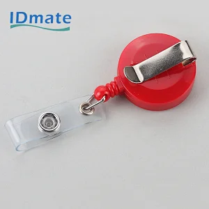 Retractable badge reel