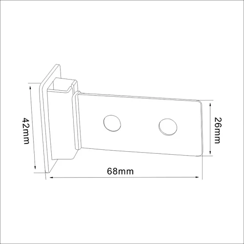 plastic corrugated shelf support clips-A