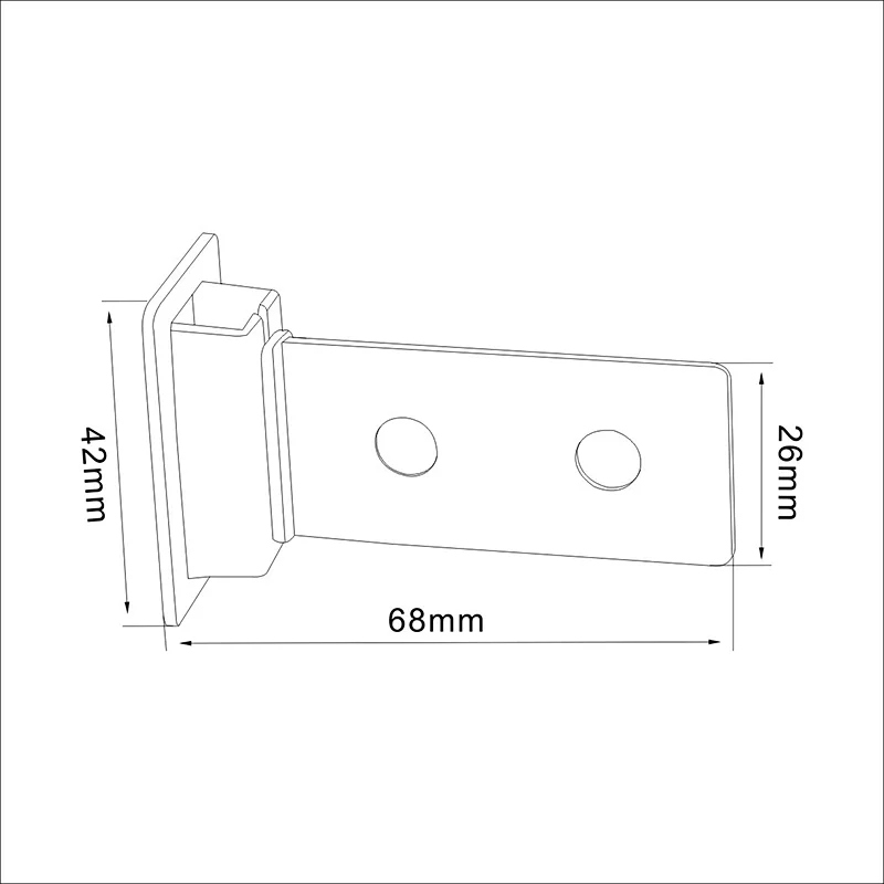 plastic corrugated shelf support clips-A