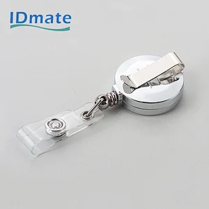Retractable badge reel with chrome plating-2
