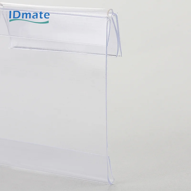PVC shelf talker price channel tag holder