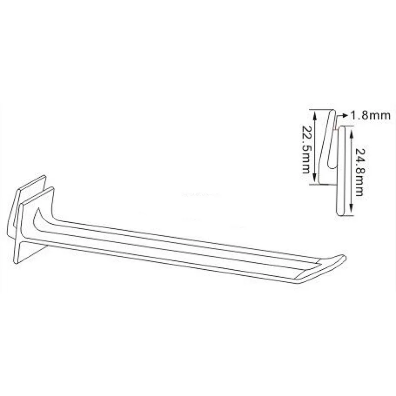 butter pegboard hook with flat stem-1