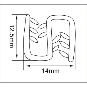 S shape sign holder