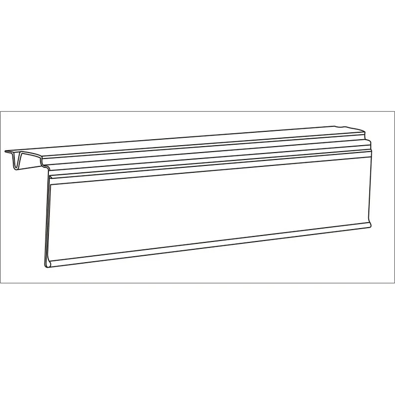 PVC Extruded Shelf Label Holder For Supermarket And Retail Store
