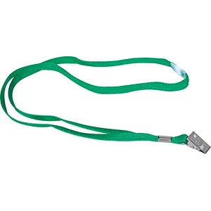 Tubular Woven Intervening Lanyard with Spring Jaw Clip
