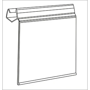Extrusion Molding Price Tag Label Holder for Storage Shelf