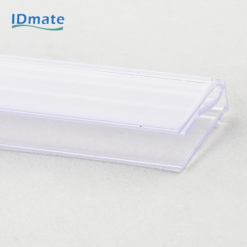 Customized Transparent Display Plastic Data Strip Label Tag Holder