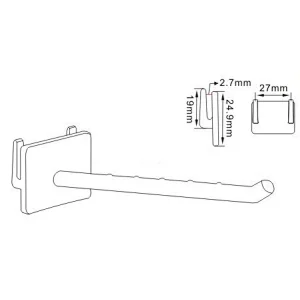 single stem corrugated hook-1