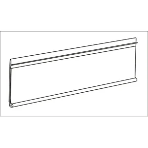 Scarlet Flat Chain Stores Exhibition Shelf Attached Data Strips