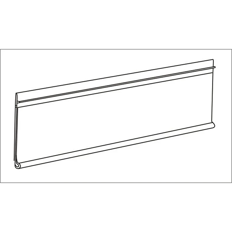 Scarlet Flat Chain Stores Exhibition Shelf Attached Data Strips