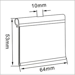 flip up price label tag holder