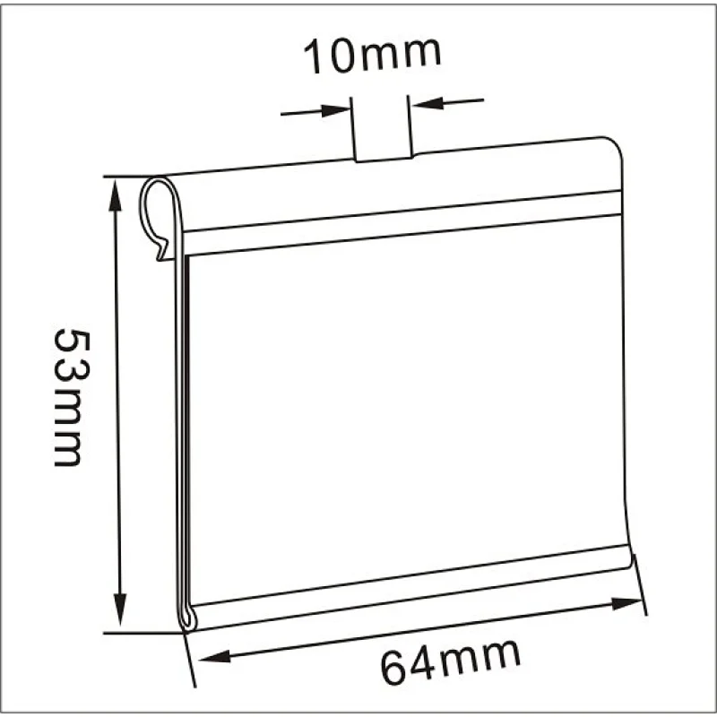 flip up price label tag holder