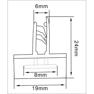PVC sign holder