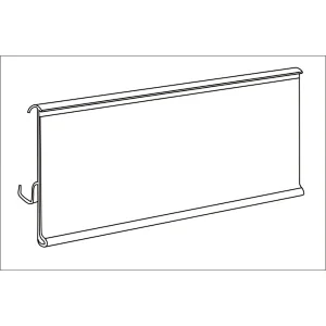 Clear Plastic Shelf Ticket Strip
