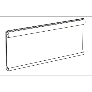 Plastic Flat Shelf Data Strips for retail stores
