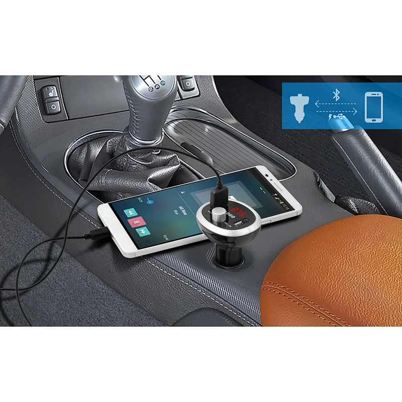 Bluetooth FM Transmitter With Car Charger