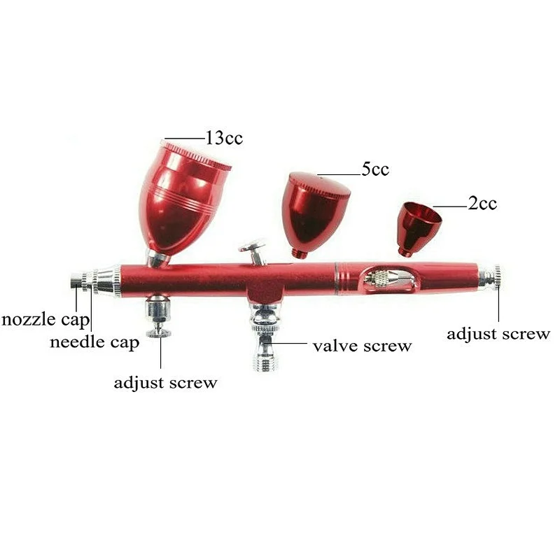 3 Cups New Design Airbrush with Hose (TJ-186ACF4K)