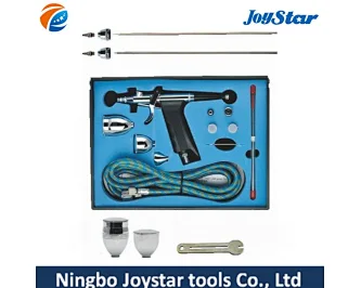 3 Cup Size Pistol Airbrush with Hose AB-116AK