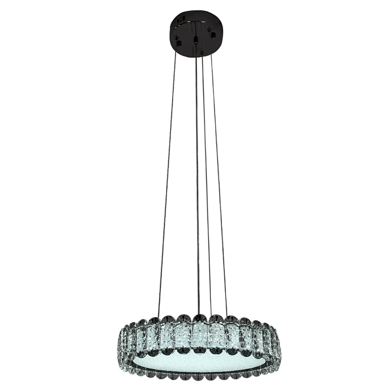 LÁMPARA DE TECHO ANDALUCÍA // Cristal Colgante Tricolor Circular