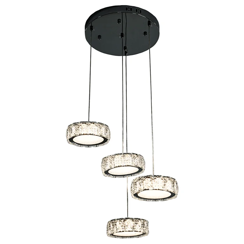 LÁMPARA DE TECHO UFELIA 1// colgante para techo Cristal Tricolor