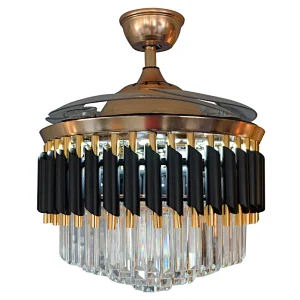 LÁMPARA VENTILADOR ROMANIA// LÁMPARA COLGANTE CRISTAL