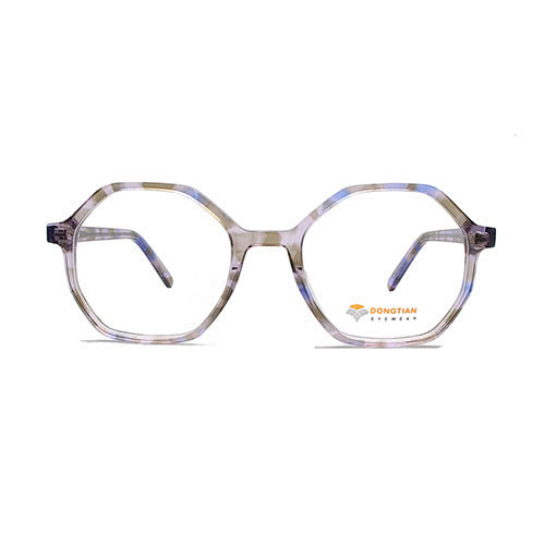 Round grey pink demi women eyglasses fashion  optical  frame