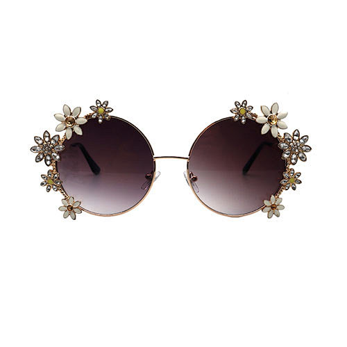 Fashion sunglasses metal round women sunglasses