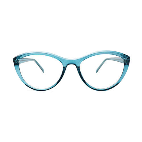 Transparent green women optical frame China cheap PC eyewear