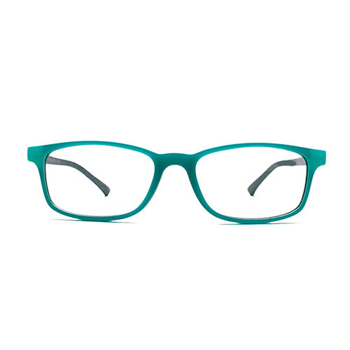 Retangle cute green children eyeglasses frame double injection TR90 optical