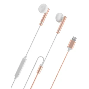 MFi certified lightning Headphones in-ear Headset for iPhone