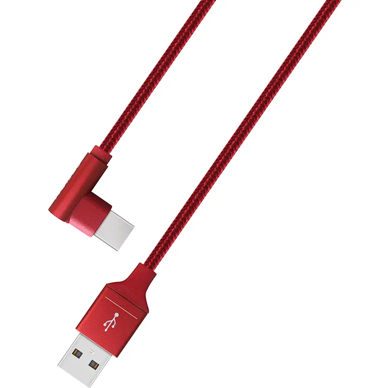 strong nylon braided 90 Degree aluminum alloy micro gaming usb cable