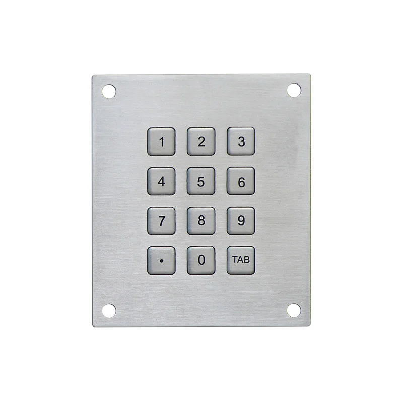 Durable 3x4 12 Buttons Metal Military Waterproof Usb Numeric Keypad