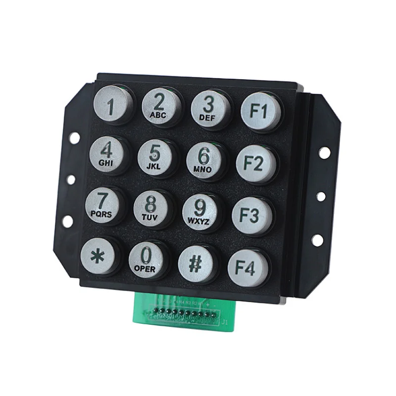 Ip65 Waterproof Metallic Keypad