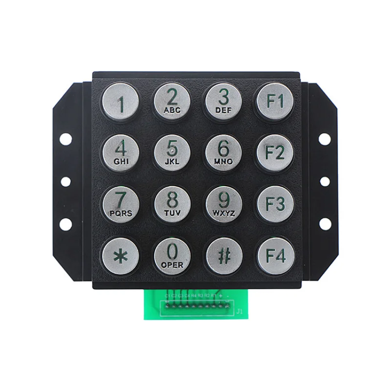 Ip65 Waterproof Metallic Keypad