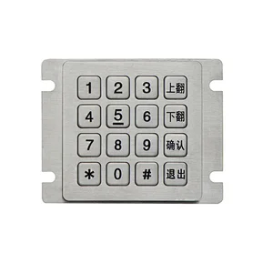 Weatherproof 4x4 16 Keys Security Vending Machine Keypad