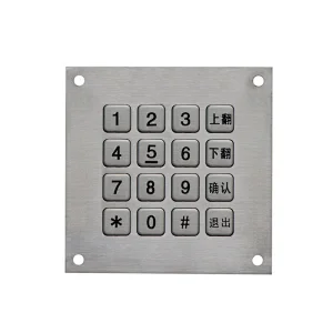 Weatherproof 4x4 16 Keys Security Vending Machine Keypad