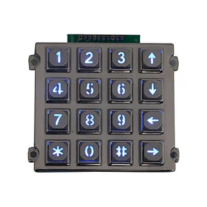 16 Keys Uart Led Backlit Keypad