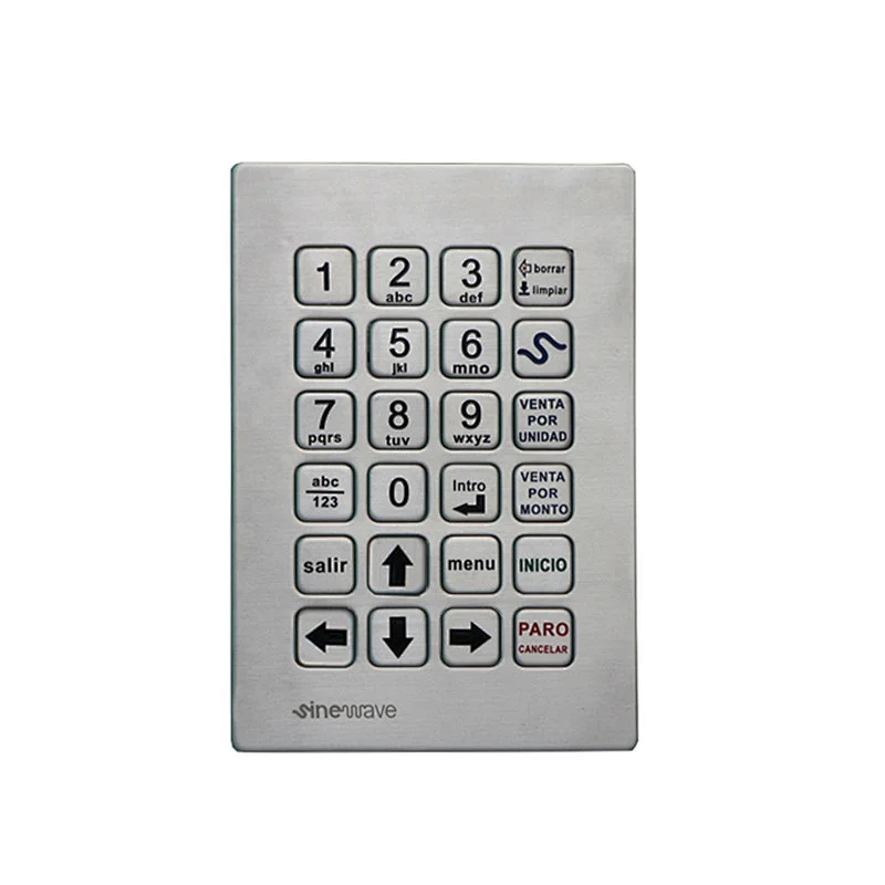 Customized Metal 4x6 24 Keys Matrix Waterproof Outdoor Keypad