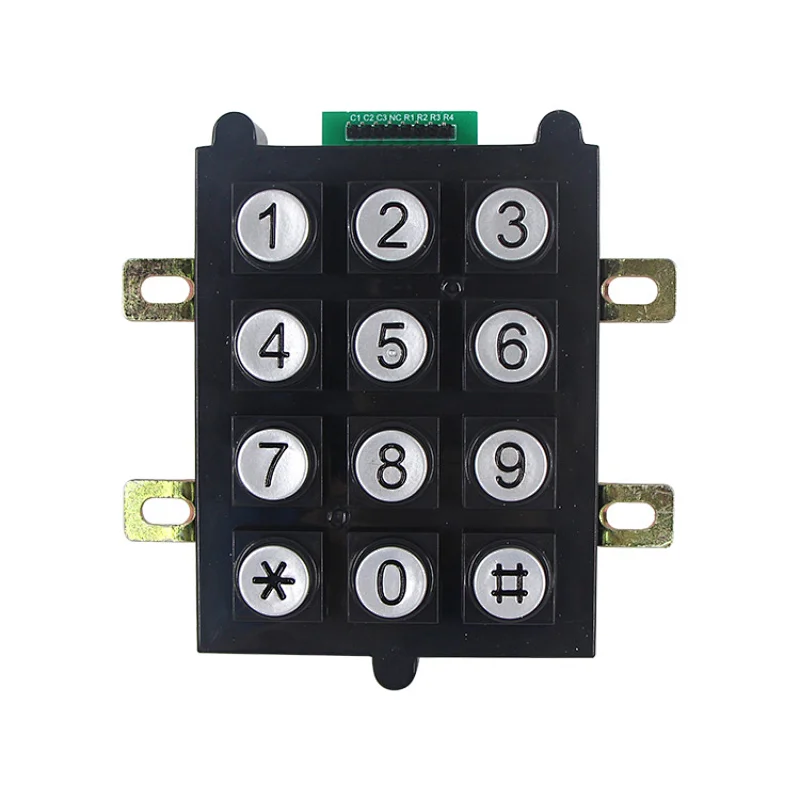 Abs Flame Retardant 3x4 12 Keys Digital Plastic Keypad