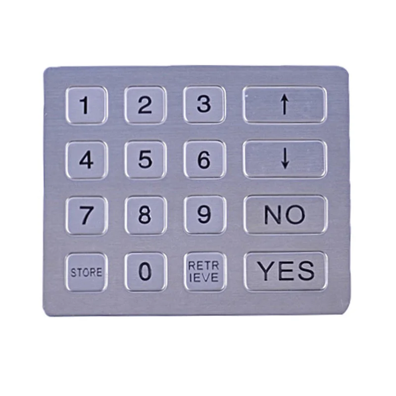 Vandal Proof 4x4 16 Keys Atm Safes Serial Calculator Electronic Keypad