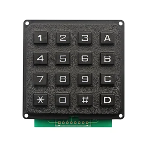 4x4 Matrix Numeric Plastic Rubber Rs232 Electric Keypad