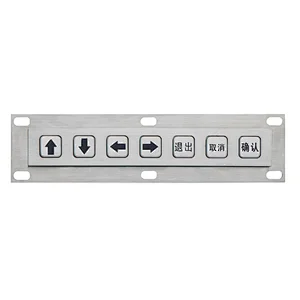 Elevator Customized 1x7 7keys Uart Metal Keypad